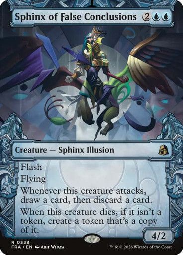 Magic the Gathering Sphinx of False Conclusions Borderless Reality Fracture Festival