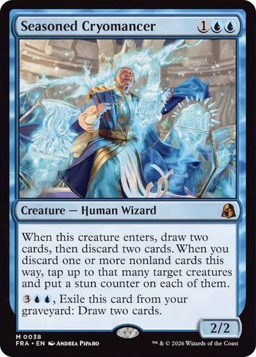 Magic the Gathering Seasoned Cryomancer Reality Fracture Festival