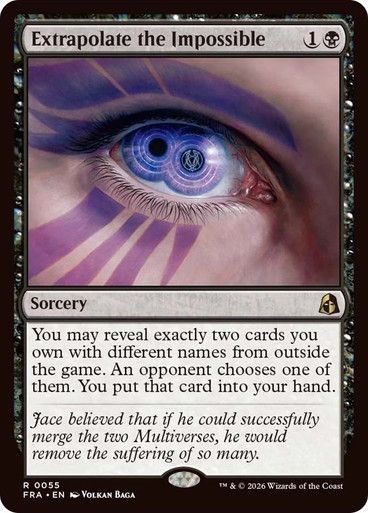 Magic the Gathering Extrapolate the Impossible Reality Fracture Fisher Mall