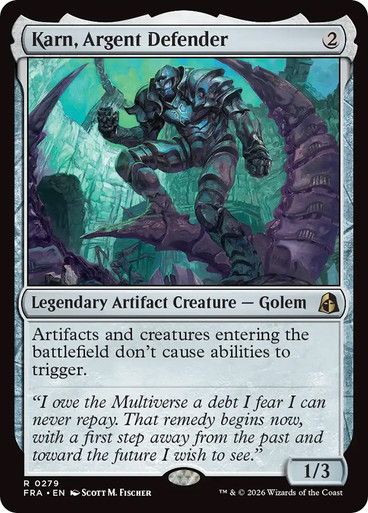 Magic the Gathering karn, Argent Defender Reality Fracture Greenhills