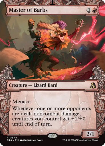 Magic the Gathering Master of Barbs Borderless Reality Fracture Greenhills