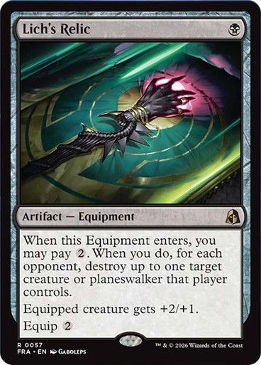 Magic the Gathering Lich's Relic Reality Fracture Greenhills