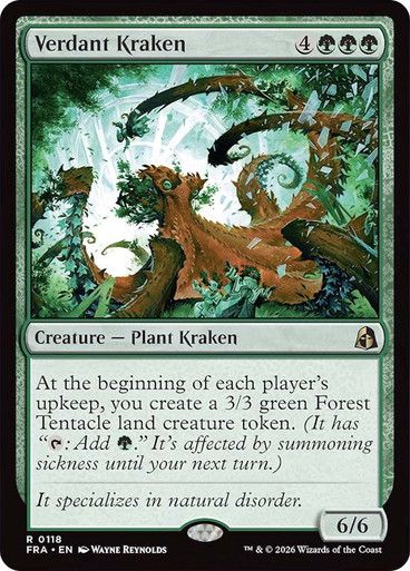 Magic the Gathering Verdant Kraken Reality Fracture Glorietta 2