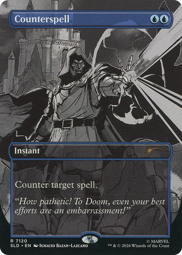 Magic the Gathering Counterspell 7120 Marvel Secret Lair Greenhills
