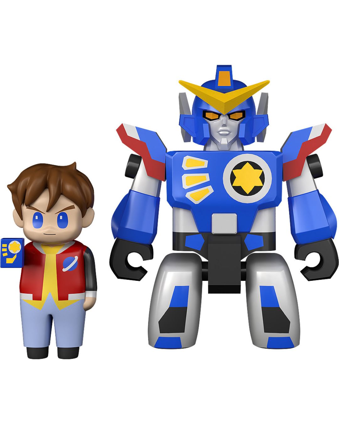 PRE-ORDER Good Smile BRICKROID The Brave Fighter of Legend Da-Garn - Da-Garn &amp; Seiji Takasugi