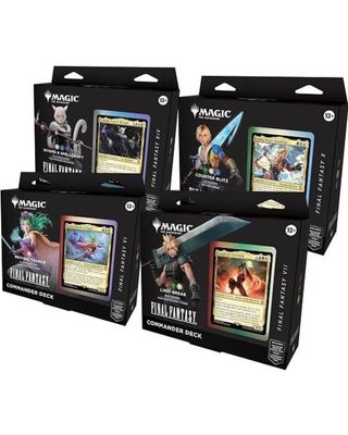 PRE-ORDER Magic the Gathering Final Fantasy Commander Deck Set of 4