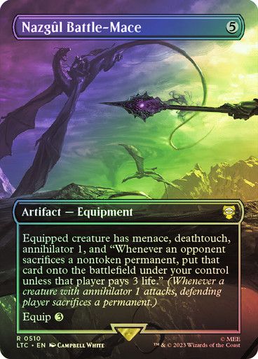 Magic the Gathering Nazgul Battle-Mace Foil The Lord of the Rings Commander Festival