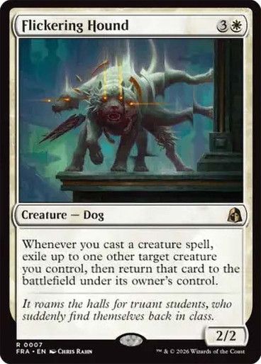 Magic the Gathering Flickering Hound Reality Fracture Festival