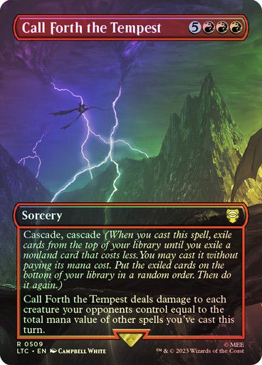 Magic the Gathering Call Forth the Tempest Foil The Lord of the Rings Commander Festival