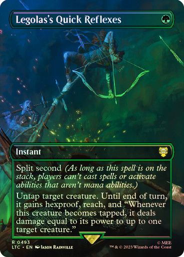 Magic the Gathering Legolas's Quick Reflexes Foil The Lord of the Rings Commander Glorietta 2