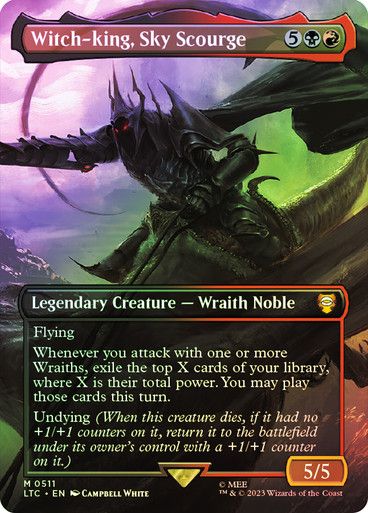 Magic the Gathering Witch-king, Sky Scourge Foil The Lord of the Rings Commander Festival