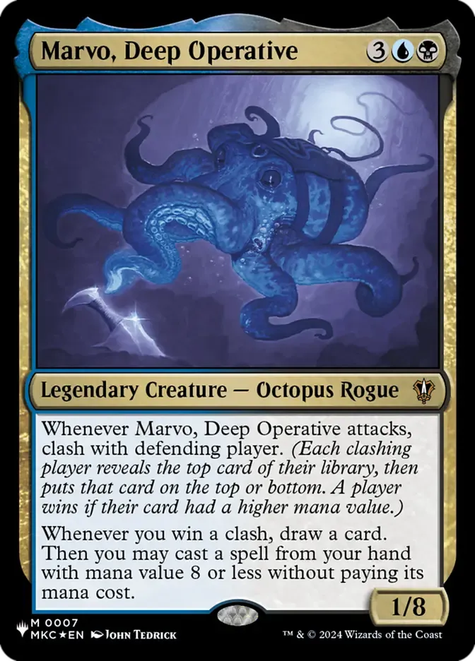 Magic the Gathering Marvo, Deep Operative The List Greenhills