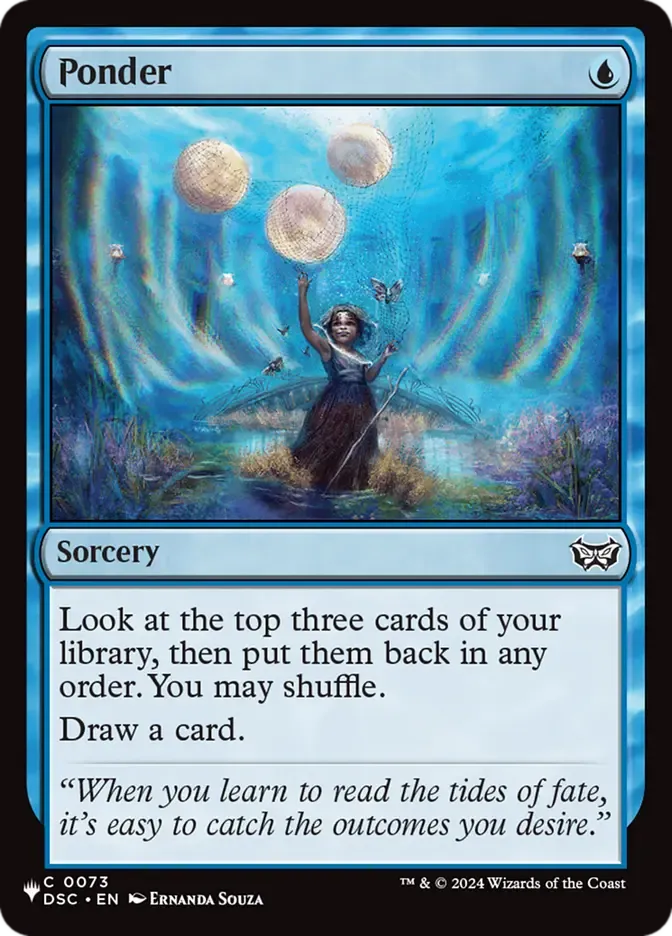 Magic the Gathering Ponder The List Greenhills