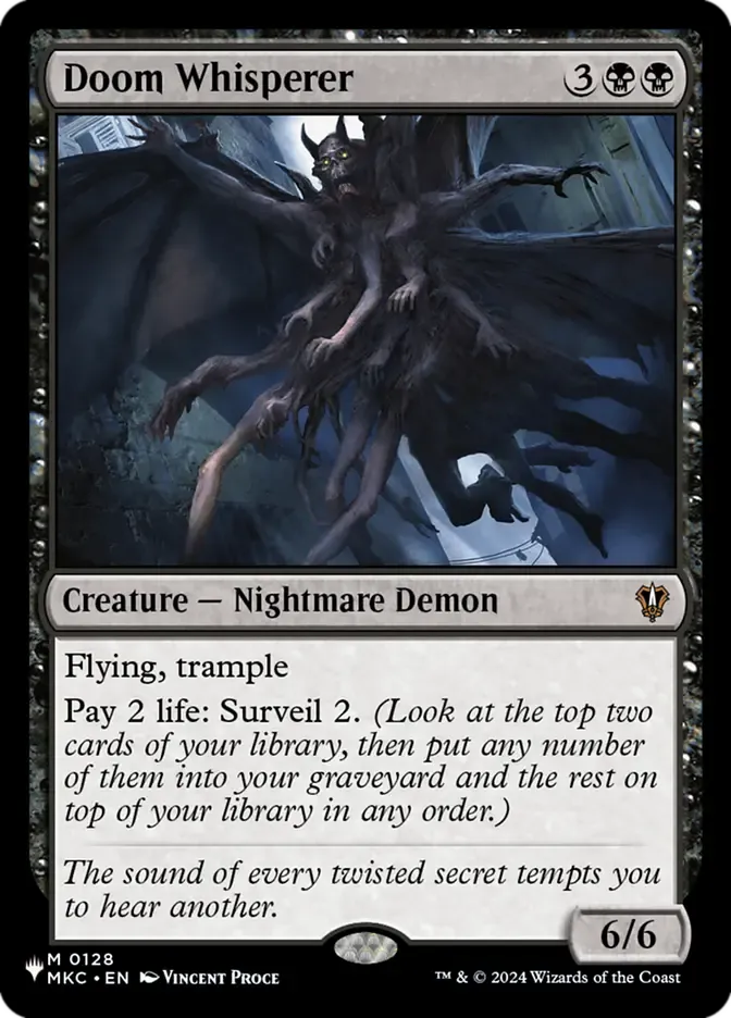 Magic the Gathering Doom Whisperer The List Greenhills