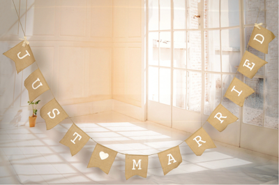 Banner Just Married Yute Jaba