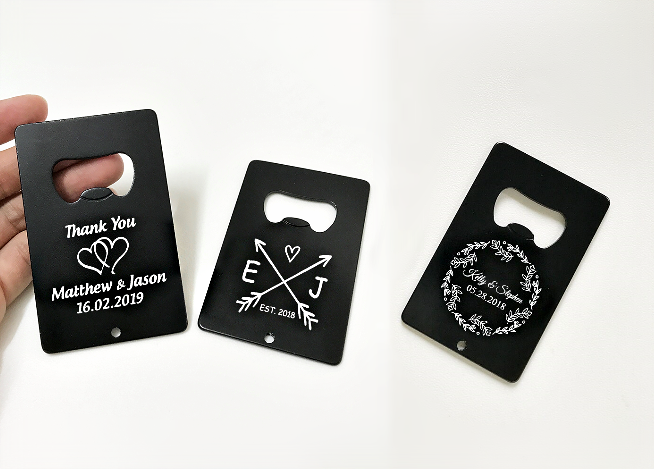 Destapador Tarjeta Negro (Set de 10-100 unidades)