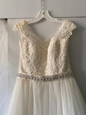 Vestido de Novia Usado David's Bridals / Talla 8 Vestido de Novia Usado David's Bridals / Talla 8