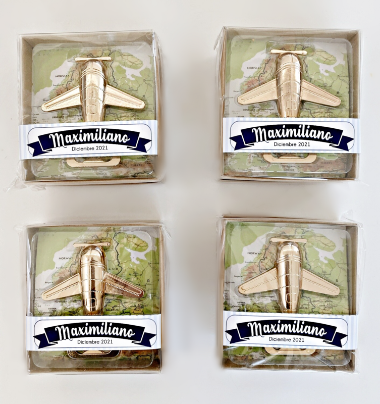 Recuerdos Destapadores Baby Avioneta (Set 10-100 unidades)