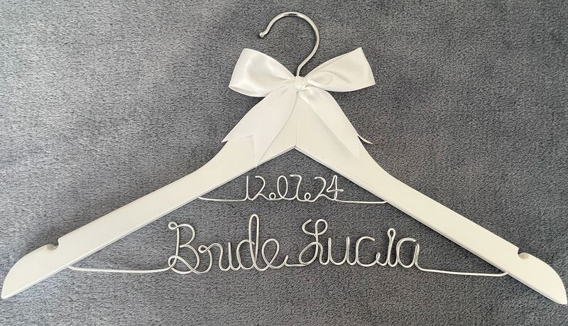 Gancho de Alambre Personalizado (Bride/Novia/Novio)
