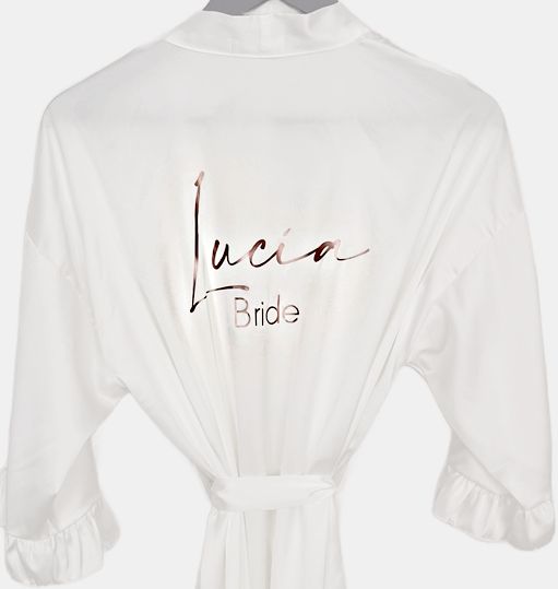 Bata Novia y Damas con Olanes Personalizada