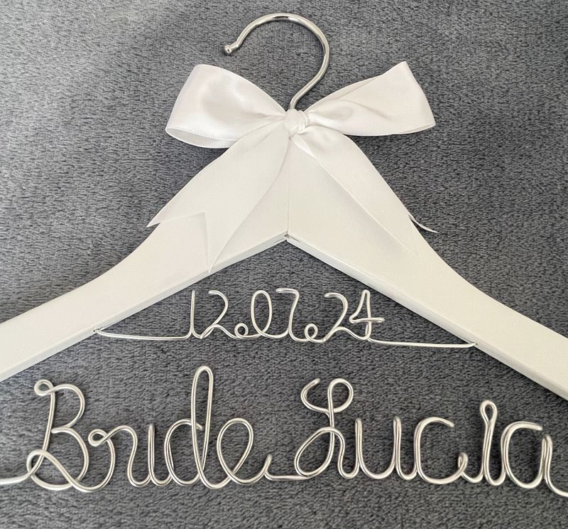 Gancho de Alambre Personalizado (Bride/Novia/Novio)