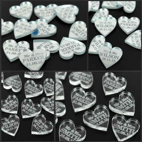 Corazones Personalizados (Set de 50-100 unidades)