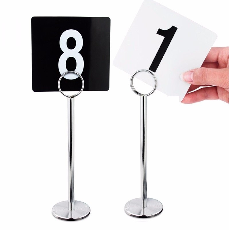 Set de 12 Soportes para Enumerar Mesas / Soporte Números de Mesa