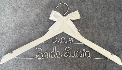 Gancho de Alambre Personalizado (Bride/Novia/Novio)