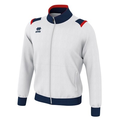 LOU Fullzipped Sweatshirt Hvid/Navy/Rød LOU Fullzipped Sweatshirt Hvid/Navy/Rød