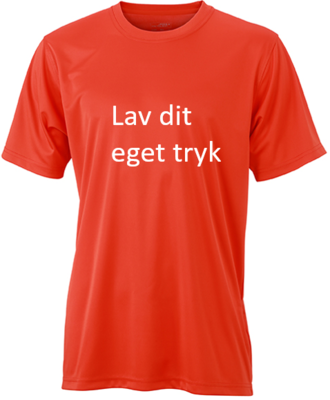 Sports T-shirt med 1-farvet tryk - Grenadine rød Sports T-shirt med 1-farvet tryk - Grenadine rød