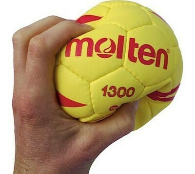 MOLTEN HÅNDBOLD 1300 str. 00 gul/rød school soft MOLTEN HÅNDBOLD 1300 str. 00 gul/rød school soft