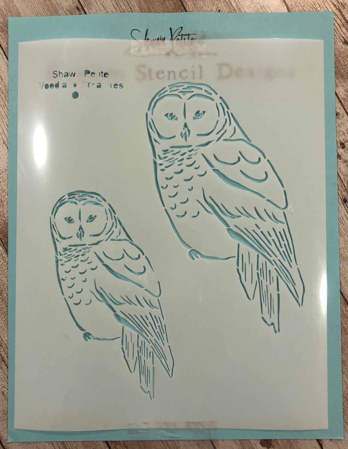 Woodland Creatures Owl stencil CLEARANCE