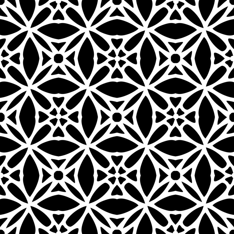 Modern Pattern 3 stencil 6x6