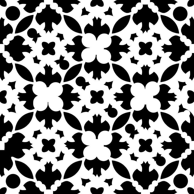 Modern Pattern 6 stencil 6x6