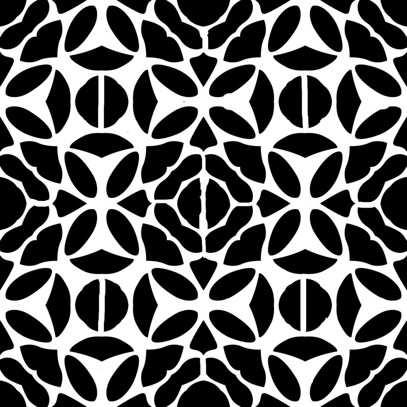 Modern Pattern 2 stencil 6x6