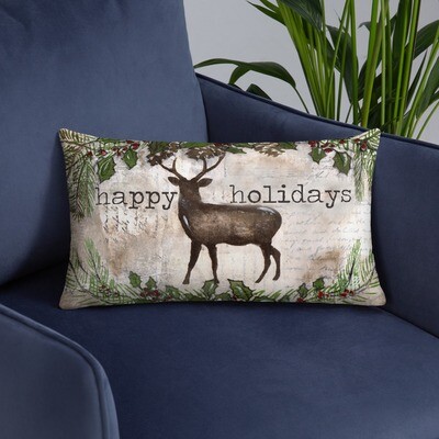 Deer Basic Pillow 20x12