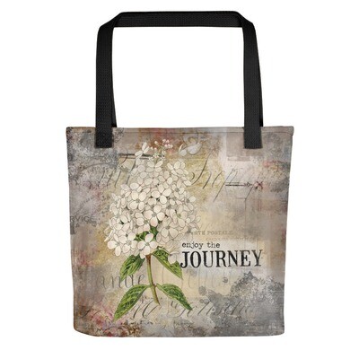 Enjoy the Journey flower Tote bag