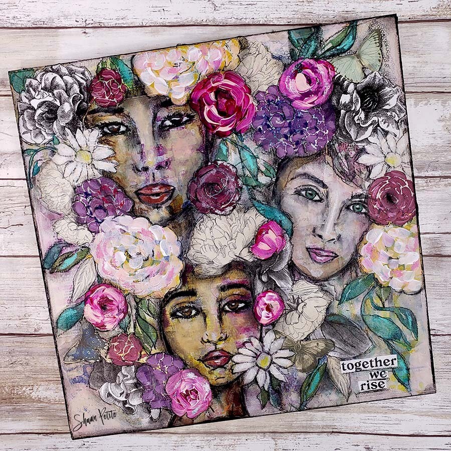 "Together we rise" Print on Wood or Print to be framed
