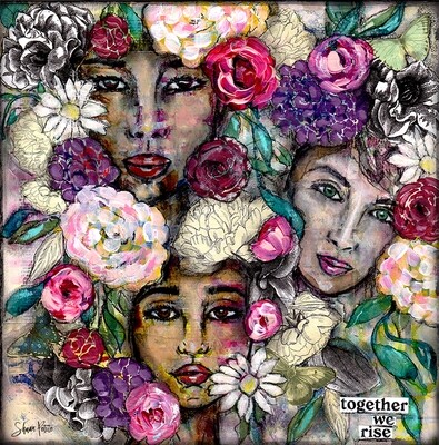 &quot;Together we rise&quot; Print to be framed