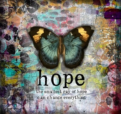 CLAIMED ----MONDAY - Hope the smallest ray of hope
butterfly Print on Wood 4x4