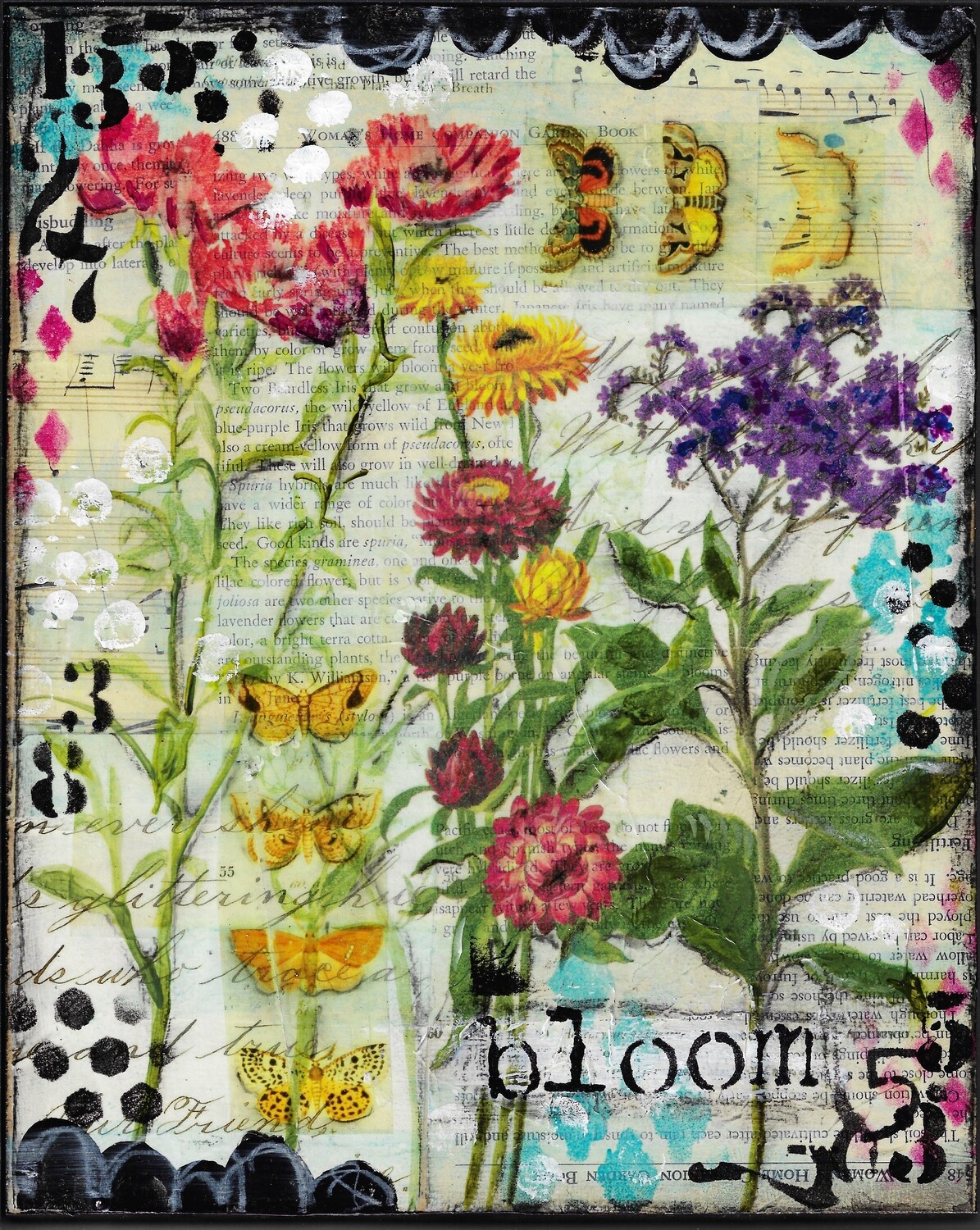 "Bloom" Print on Wood 4x6 Overstock
