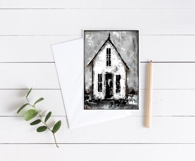 "Everyday with kindness" rustic church 5x7 4 pack card