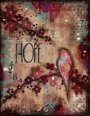 "Hope " Print on Wood 4x6 Overstock