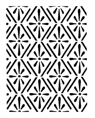 Vintage pattern 1 stencil 8x10