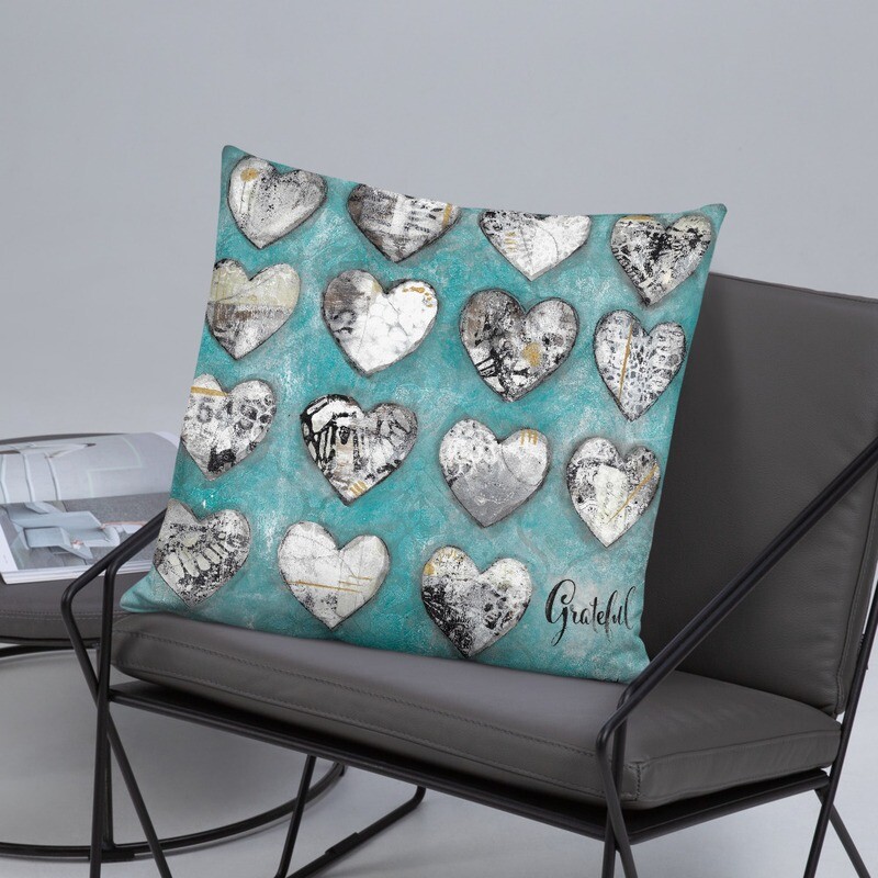 Grateful Hearts Basic Pillow