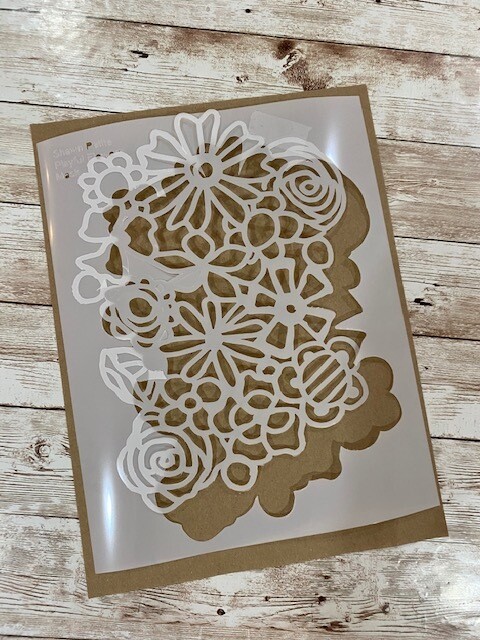 Playful Flowers w/mask clearance stencil