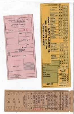 Train Tickets collage papers **INSTANT DOWNLOAD** 8 pages