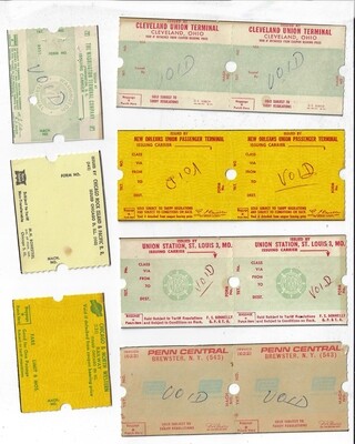 Train Tickets collage papers **INSTANT DOWNLOAD** 8 pages