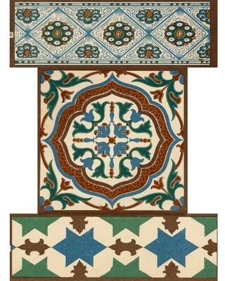 Italian Renaissance Patterns collage papers **INSTANT DOWNLOAD** 7 pages