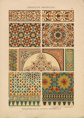 Marikesh Patterns collage papers **INSTANT DOWNLOAD** 5 pages